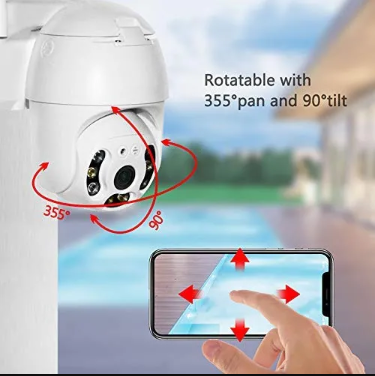 V380 C6S2X 3MP Outdoor PTZ WiFi Camera